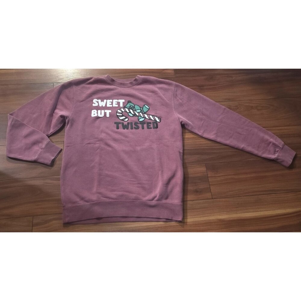 Cody Ko Holiday Merch Pink Sweet but Twisted Crewneck Sweater Size M Long Sleeve
